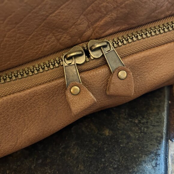 Soft-Sided Leather Carry-On Travel Duffle Bag - Picture 3 of 14